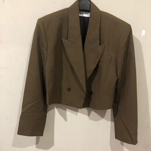 Cropped oversized jacket in Medium